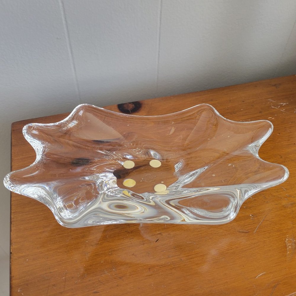 Baccarat France Cadix Crystal Candy Bowl Ashtray Freeform